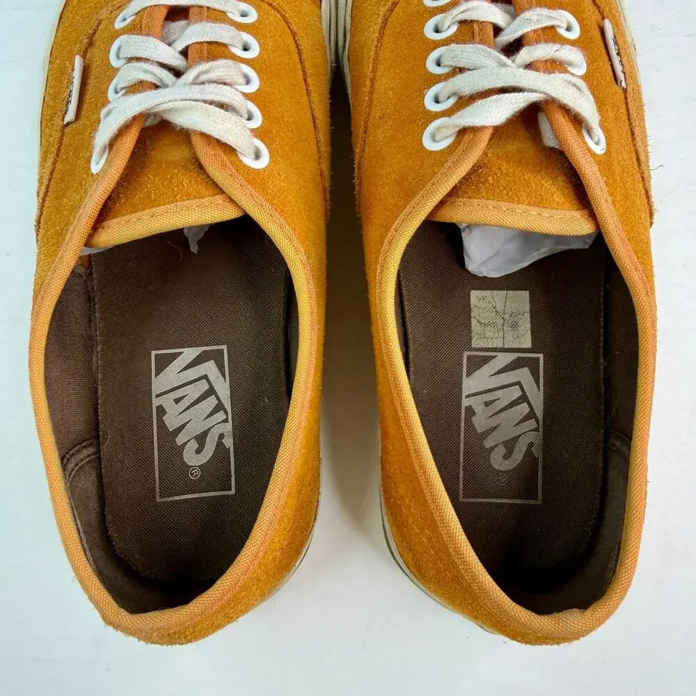 Vans Authentic Pig Suede Skate Shoes Sneakers Burnt Orange Unisex M8 W9.5
